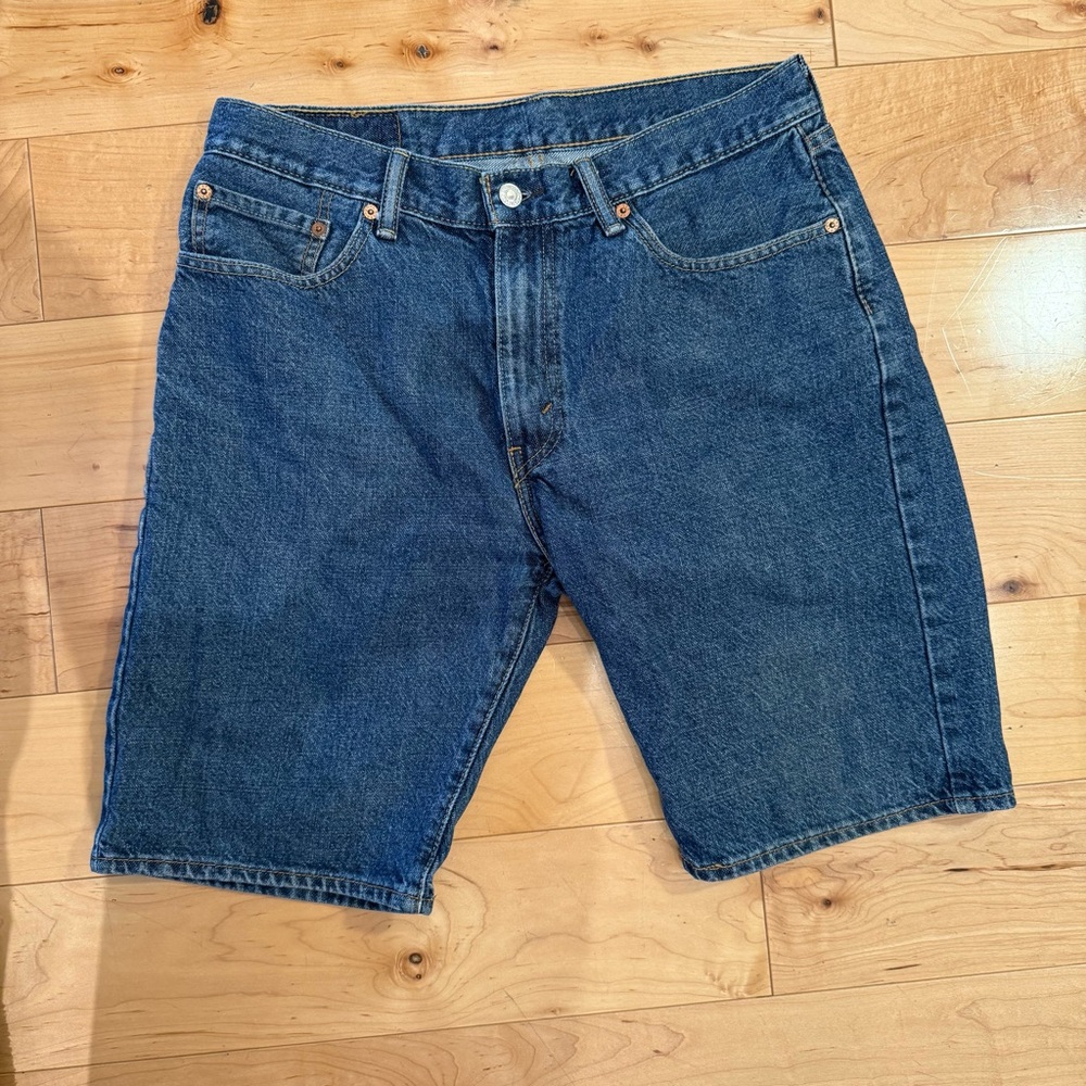 Levi's Dark Blue Jean Shorts